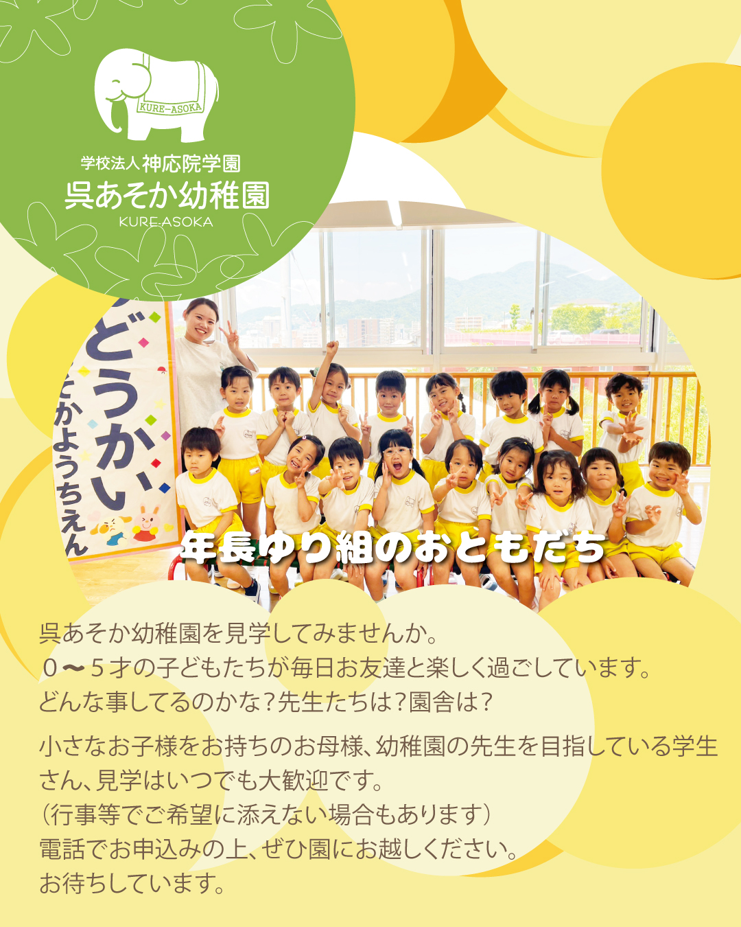 先生紹介2026年度｜認定こども園呉あそか幼稚園